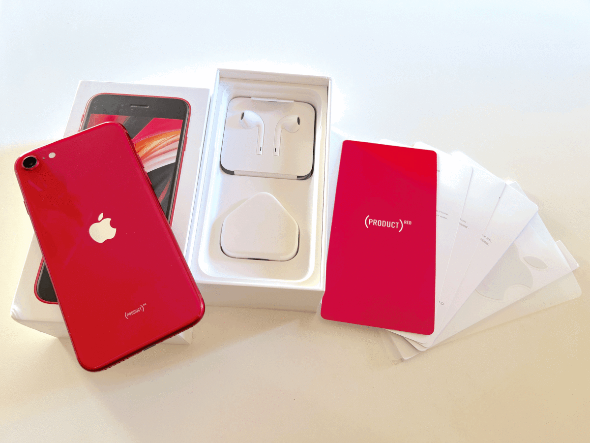 香港版 美品 iPhone SE 128GB 第2世代 PRODUCT RED シャッター音無し