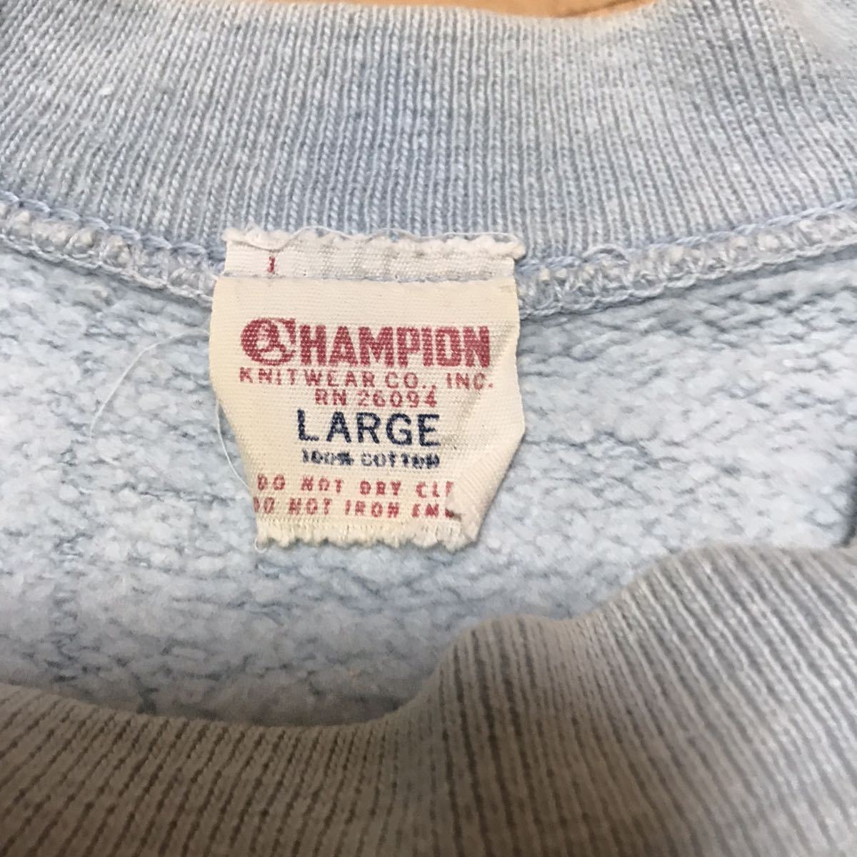  Vintage Champion Ran tag college Logo short sleeves sweat Champion Vintage 60*s Runner z tag 