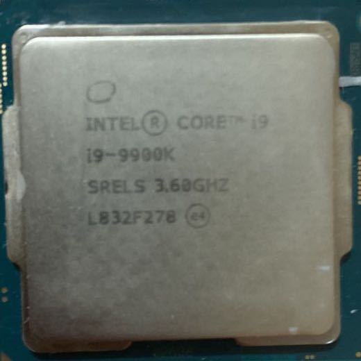 CPU Intel Core i9 9900K 3.6 GHz 8コア 動作品-