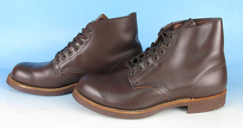 MFF15065 REDWING Red Wing #8161 plain tu boots braided up glass leather Factory Second 8 1/2 D unused 