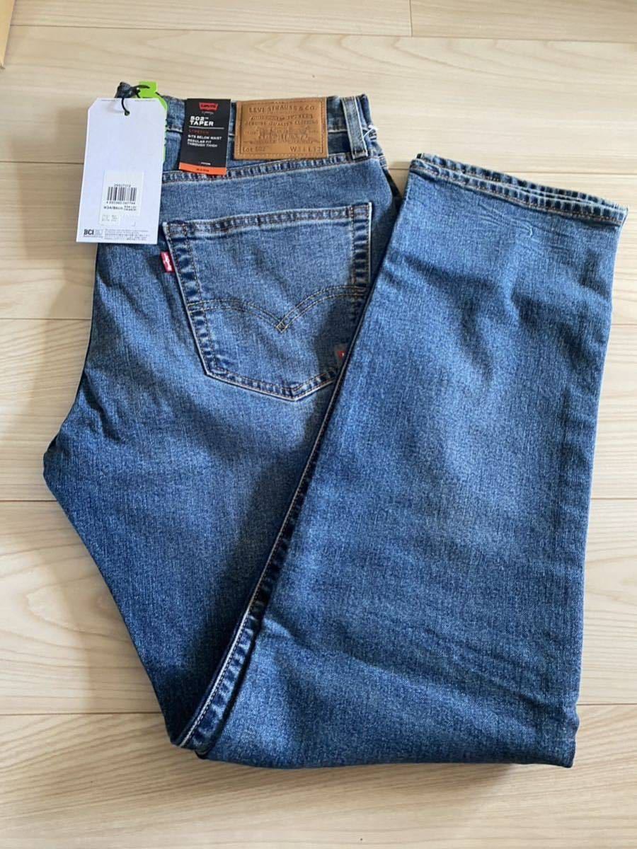 91cm リーバイス Levis デニム ジームス ジーパン 502 TAPER w36 股下81 未使用 295071012 w91cm_画像1