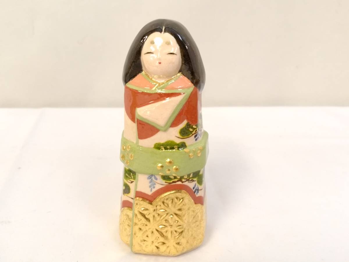 初だし】楽焼 桂窯 伊東桂楽 造 雛 置物/雛人形/在銘/置き物/ひな人形