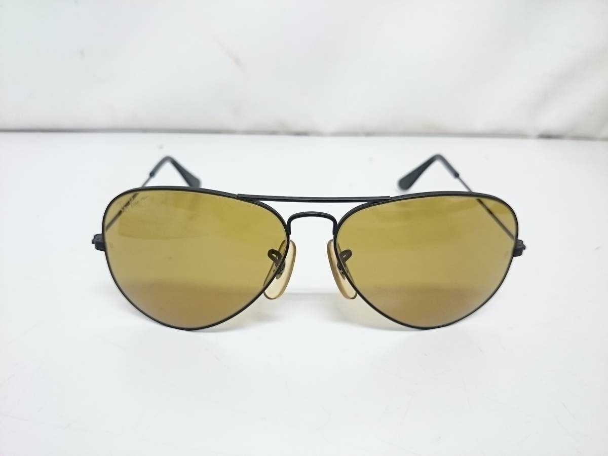 【美品】Ray-Ban レイバン CHROMAX クロマックス サングラス/ドライビングシリーズ/Bメタル/B&L/アイウェア/ティアドロップ/04KO102602-6_画像2