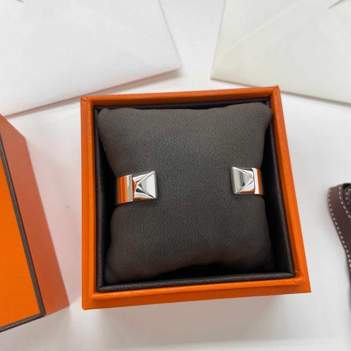 HERMES エルメス シルバー ミニ・クルーブレスレット バングル HERMES エルメス シルバー ミニ・クルーブレスレット バングル