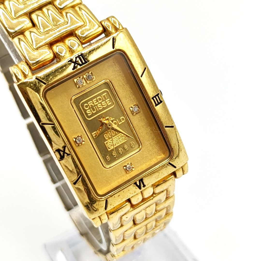 【電池切れ】Elgin エルジン 999.9 gold ingot 1g FK-928-C　インゴット　クォーツ腕時計　ゴールド_画像5