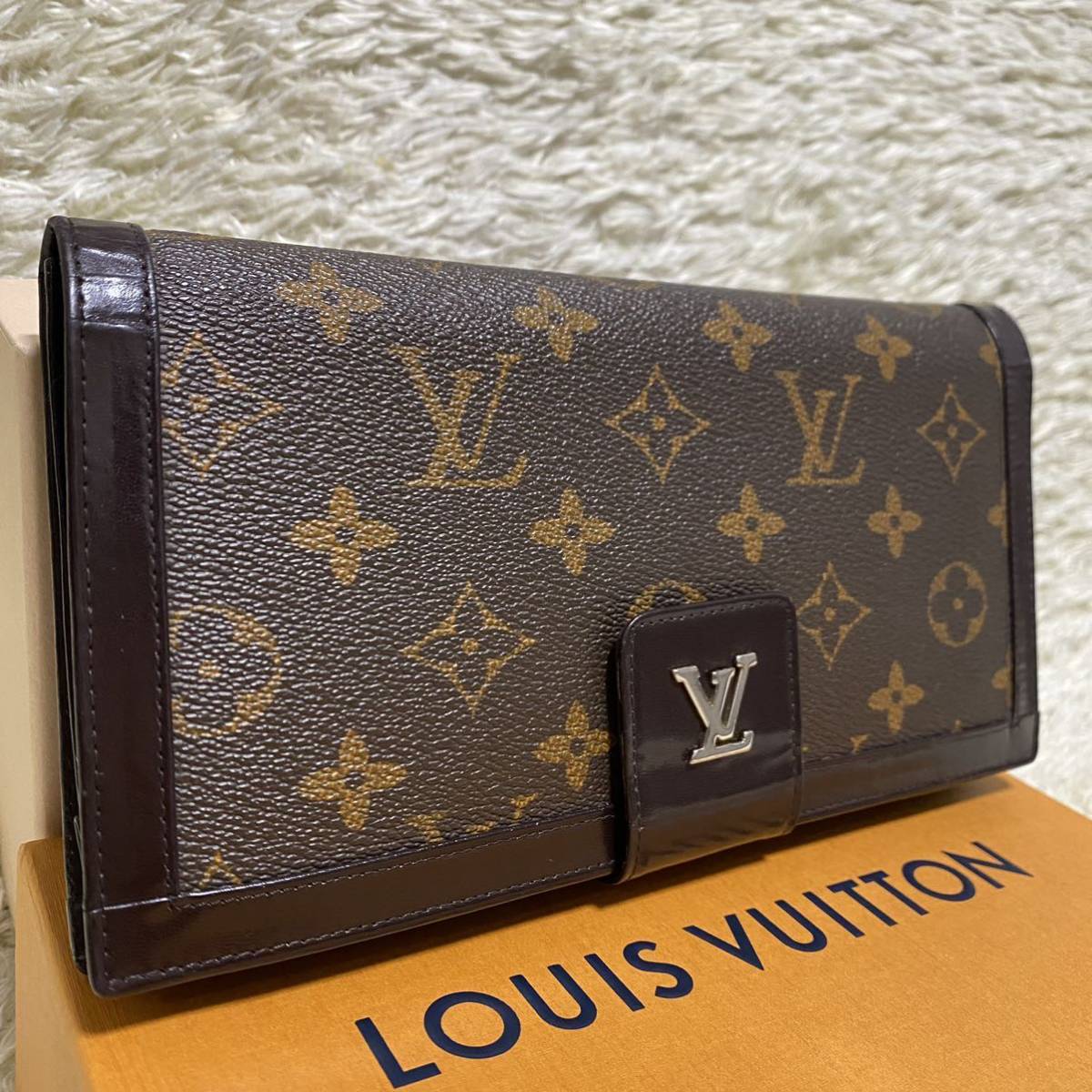 予約】 LOUIS ルイヴィトン 美品 1円〜 VUITTON ブラウン レザー LV