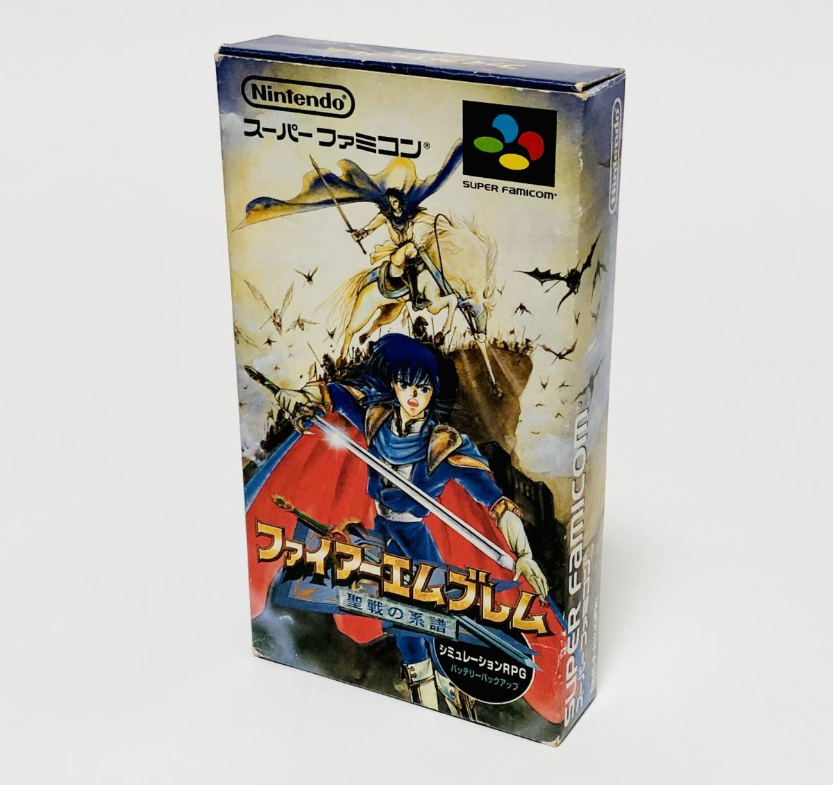 スーパーファミコン ファイアーエムブレム 聖戦の系譜 箱説付き 痛みあり 任天堂 Nintendo Super Famicom Fire Emblem Seisen no Keifu CIB_画像2