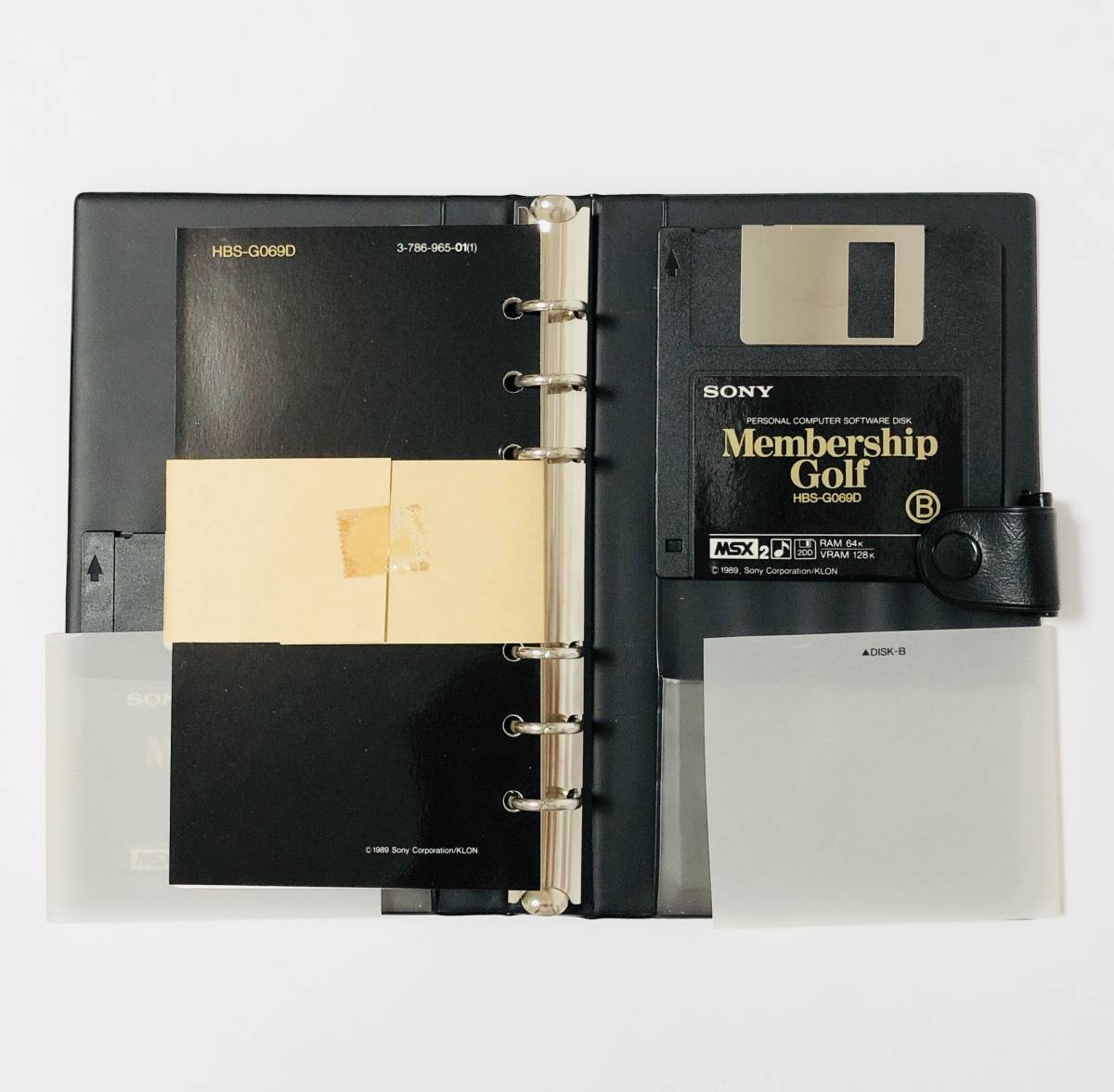 MSX2 メンバーシップゴルフ 箱説付き システム手帳付き フロッピーディスク 2枚組 ソニー 1989年発売 Membership Golf CIB Sony MSX_画像10
