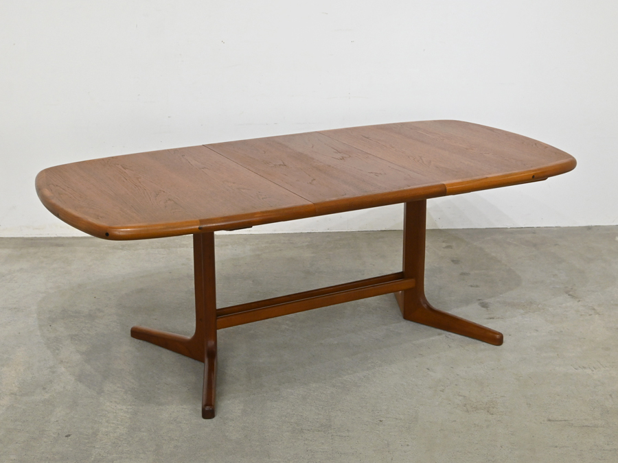 70年代ヴィンテージ Johannes Andersen チーク材 エクステンションテーブル D-Scan/北欧 デンマーク ウェグナー モラー アクタス イデー