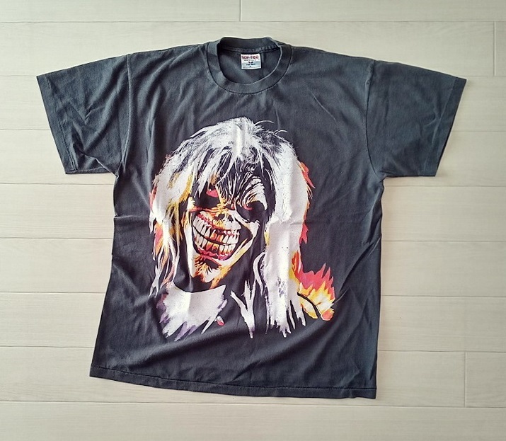 ★［ XL ］「 IRON MAIDEN アイアン・メイデン Metal 2000 バンド ビンテージスタイル プリントTシャツ (*BIO) 」新品_*Front