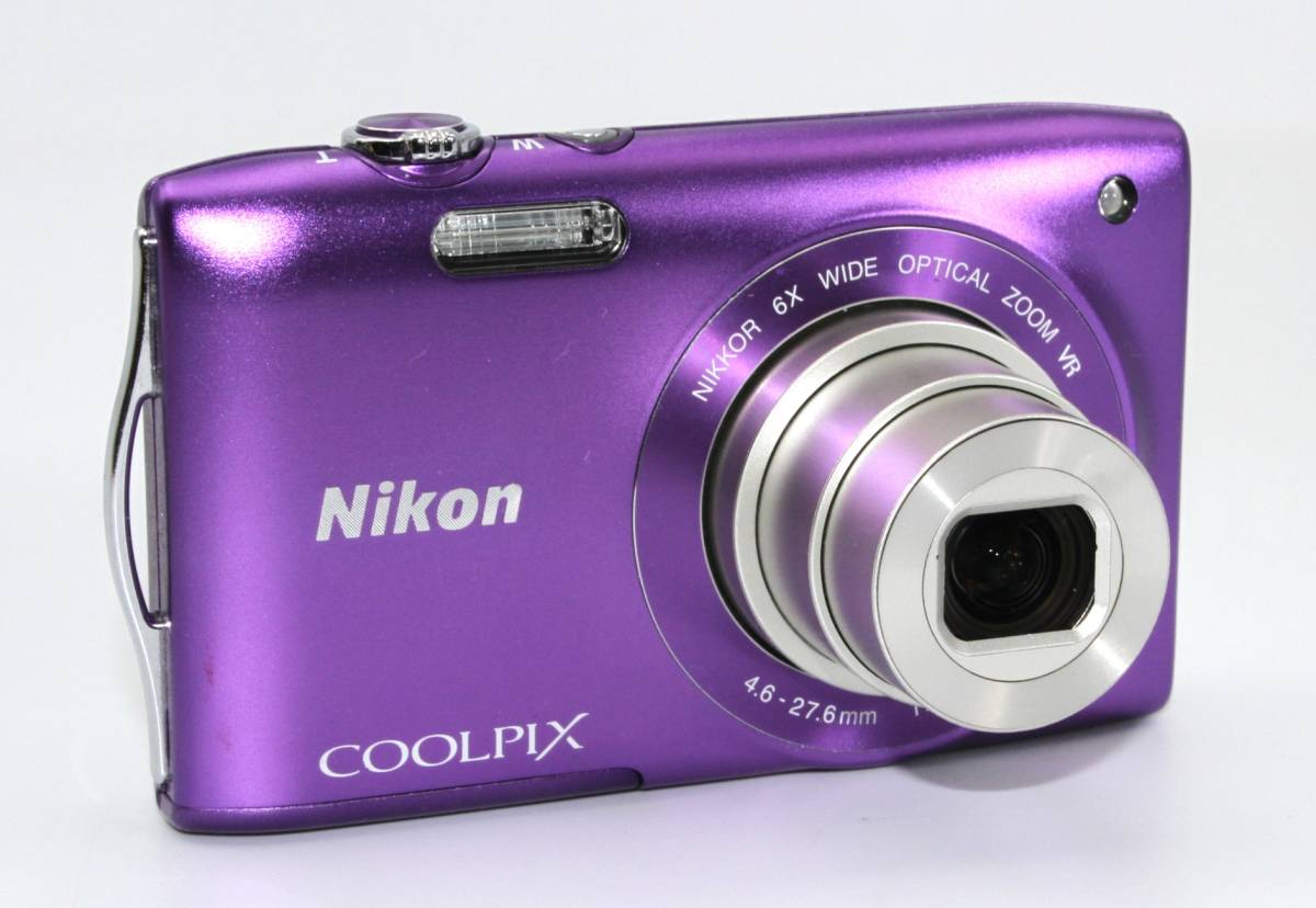 【美品】ニコン Nikon Coolpix S3300 ラベンダーパープル　　　_画像2