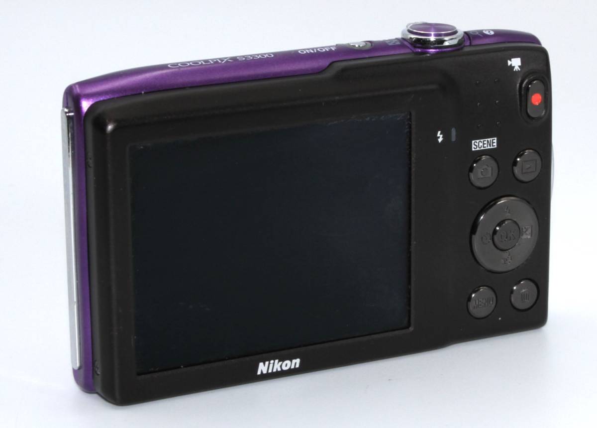 【美品】ニコン Nikon Coolpix S3300 ラベンダーパープル　　　_画像6