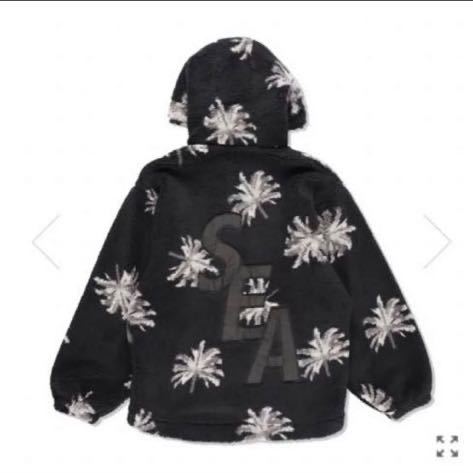 WDS PALM TREE PATTERN FLEECE FLZP PARKA