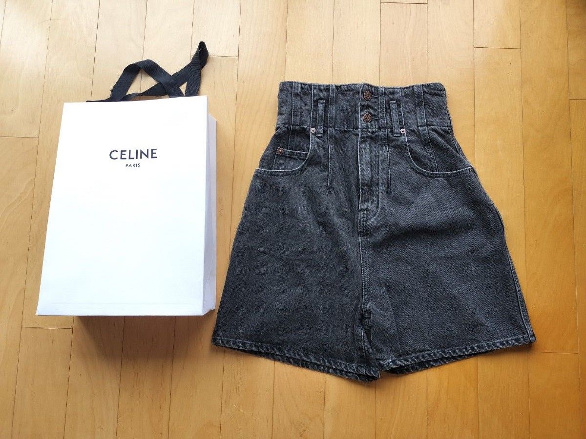 【定価115,500円】セリーヌ CELINE ハイウエストデニムショートパンツ