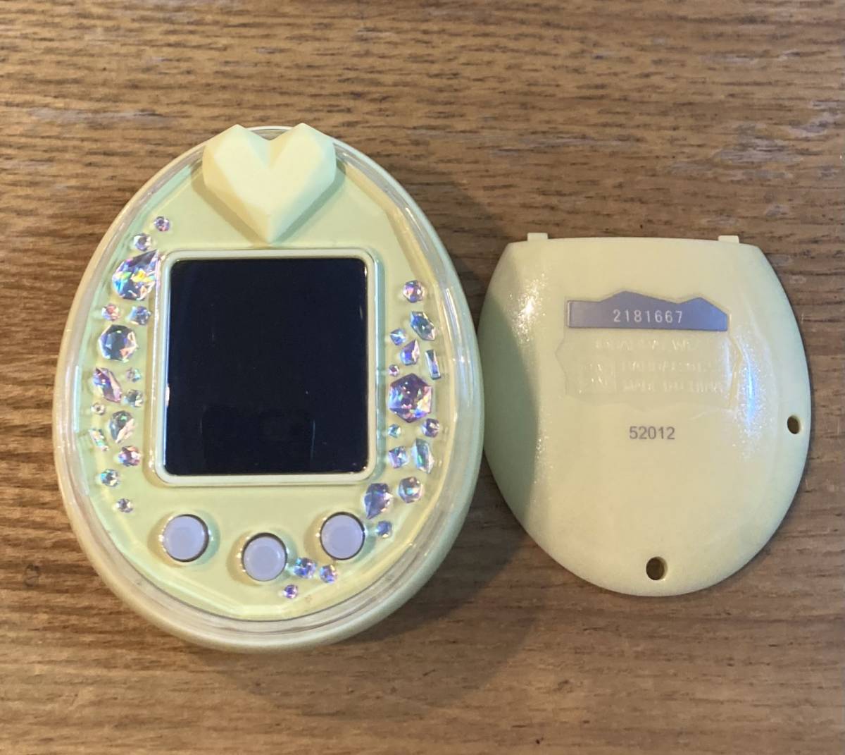 たまごっち ぴーす イエロー ベリースイーツver. デコピアス ストラップ Tamagotchi BANDAI p's ピース_画像3