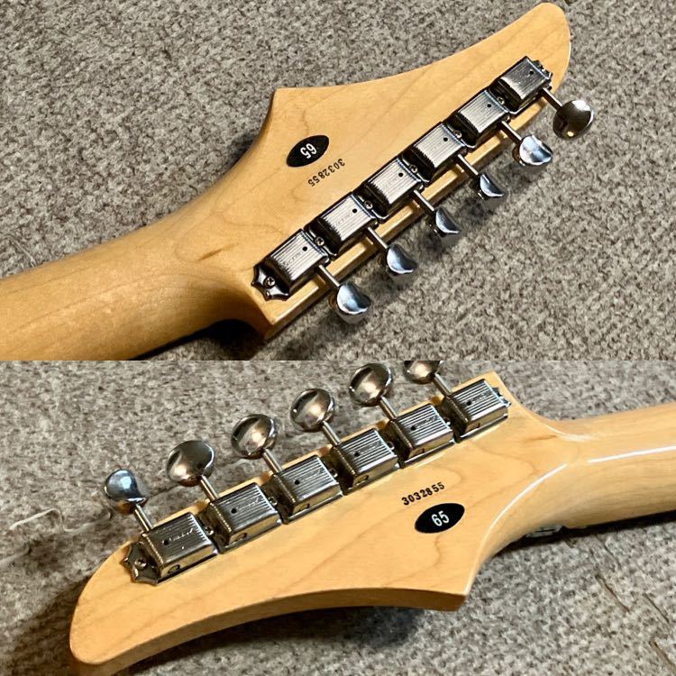 Tokai トーカイ　80年代　Extraトレモロ搭載　変形ギター　ラウンド貼りネック　リフレット、指板修正済み_画像8