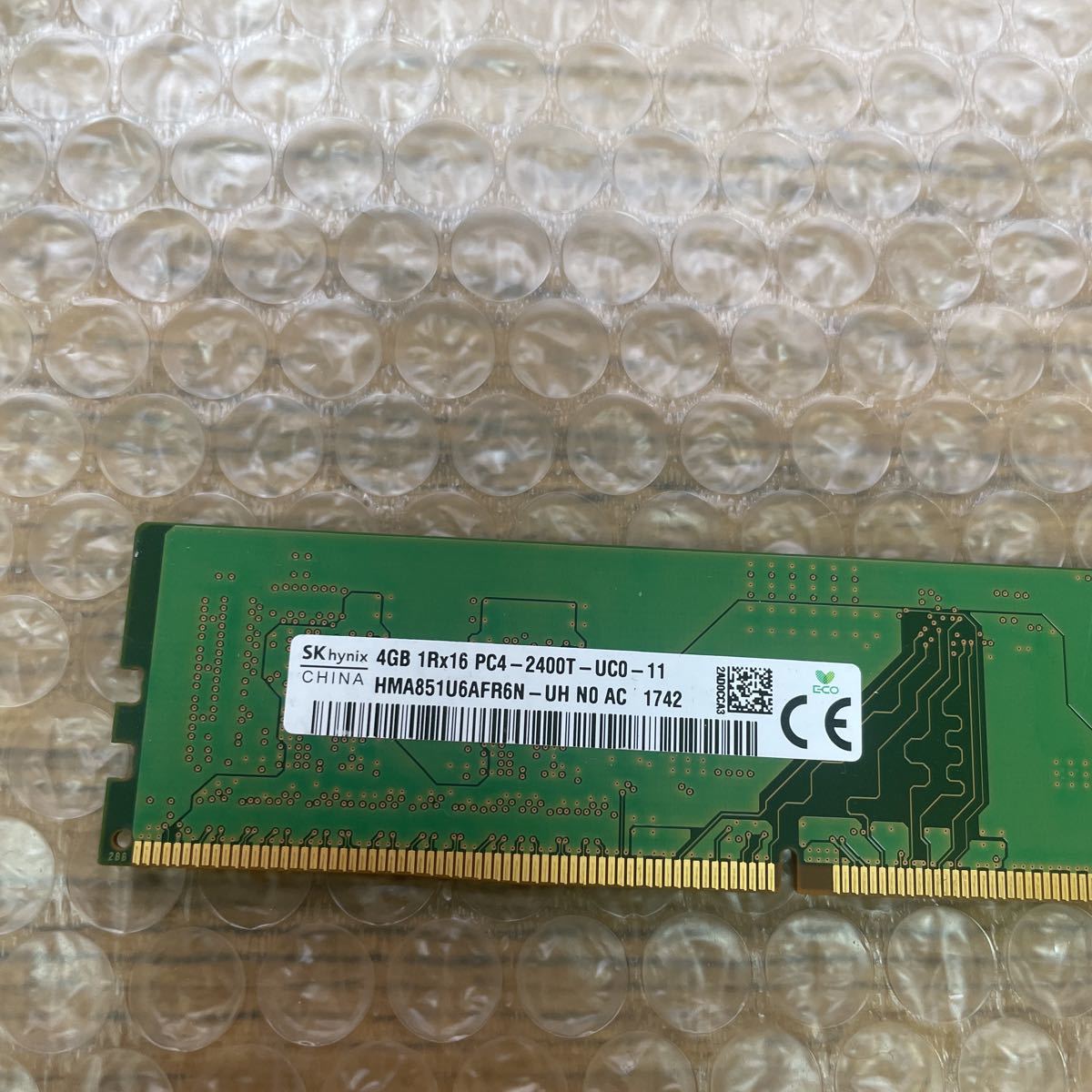 SK動作品 デスクトップ DDR4 4GB 1Rx16 PC4-2400T-UCO-11_画像2