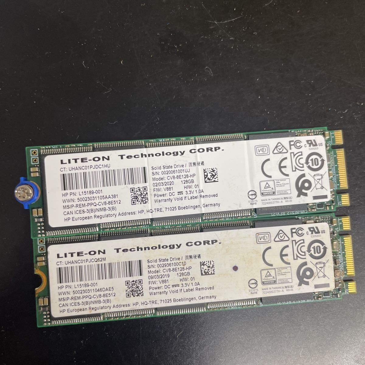 2枚セット128GB M.2 SSD / LITE-ON CV8-8E128-HP_画像1