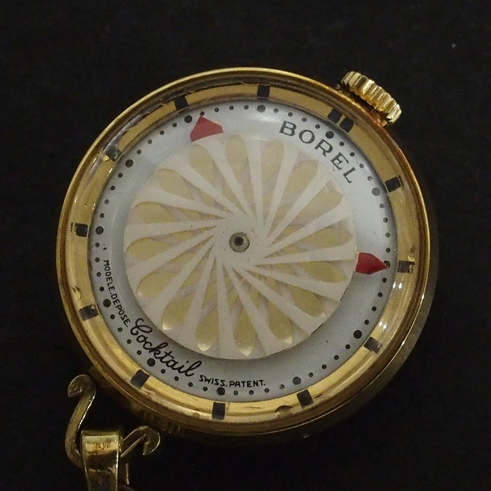 ≪超目玉☆12月≫ カクテル アーネストボレル T3 m001 手巻き懐中時計