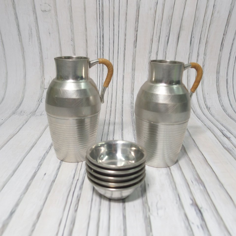 本錫製 酒器セット 7点 - 工芸品 本錫製 酒器セット 7点 - 工芸品