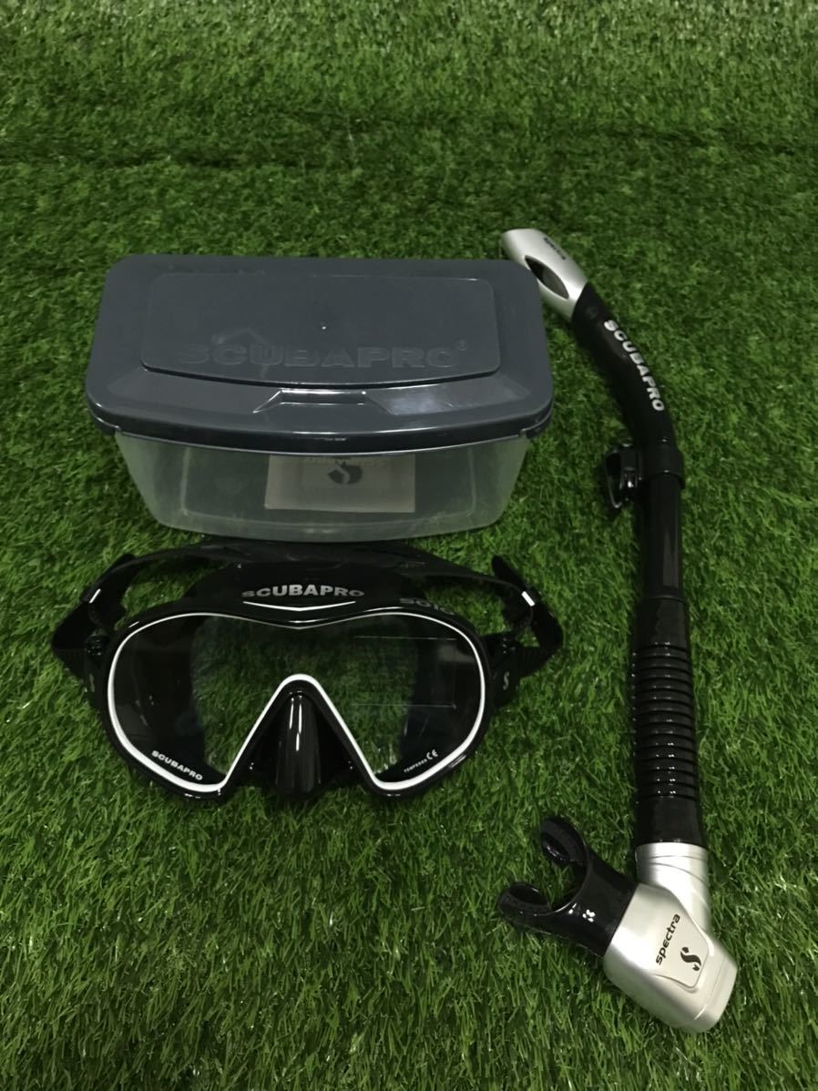 新品 SCUBAPRO SOLO ダイビング マスク SPECTRA スノーケルあり
