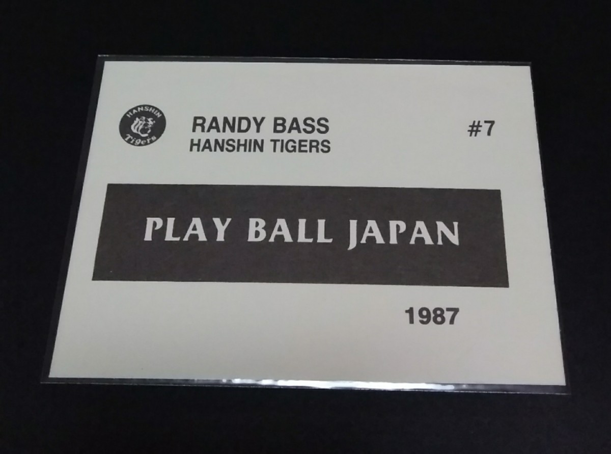 1987年 PLAY BALL JAPAN ランディ・バース(阪神)No,#7。_画像2