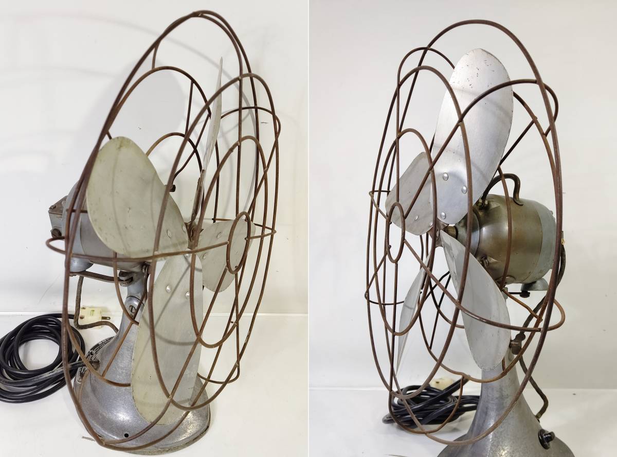 HUNTER DIVISION ROBBINS&MYERS,INC Hunter division Vintage electric fan iron made 4 sheets wings fan MADE IN USA period thing that time thing 