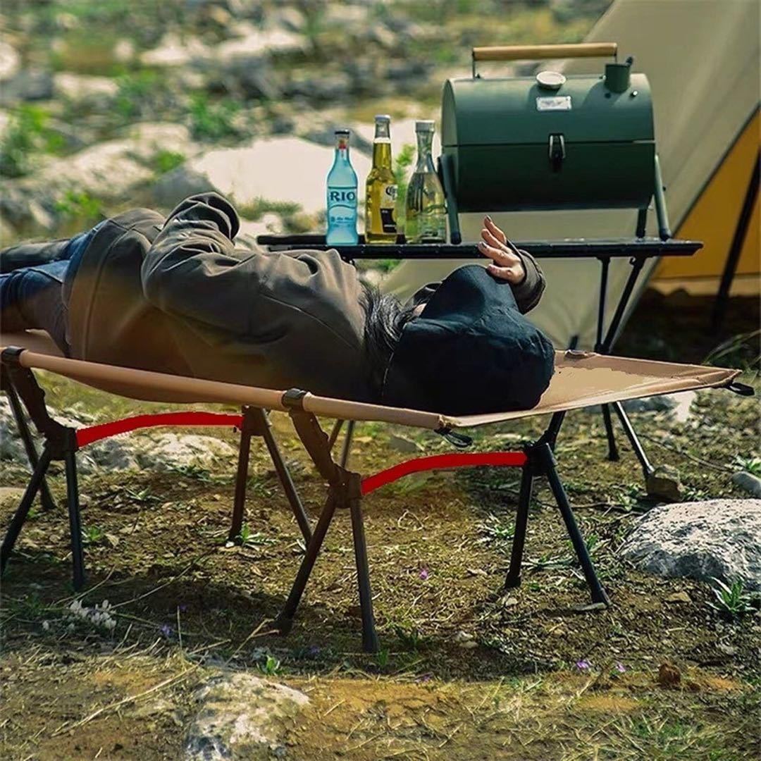 コットベージュ 組み立て簡単 撥水 収納袋 寝袋付き キャンプ