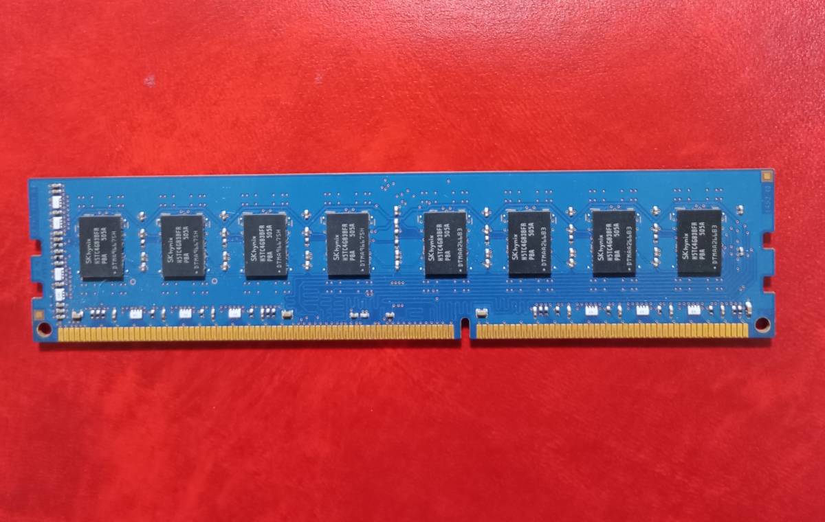 MN20-1【動作品】SK hynix DDR3L-1600 8GB×1枚【送料無料】PC3L-12800 デスクトップPC用 non-ECC Unbuffered HMT41GU6BFR8A-PB_画像4
