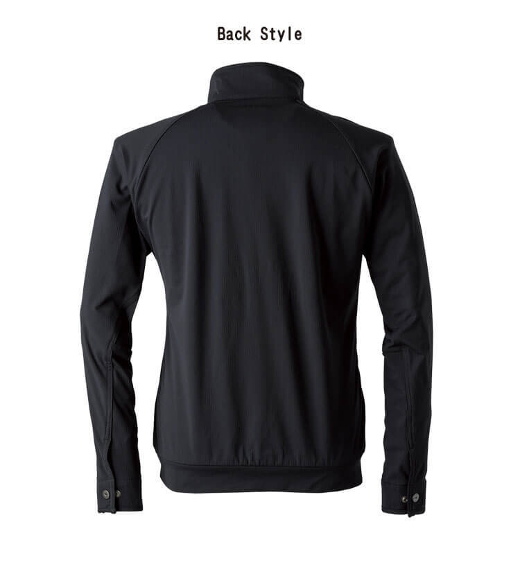 作業服 通年 アイズフロンティア ストレッチワークジャケット 3970 5ブラック Lサイズ_画像5