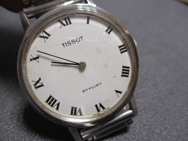 1013J 稼働　TISSOT ティソ STYLIST スタイリスト 手巻き式 メンズ 腕時計 中古