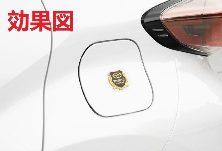 ★シボレー CHEVROLET★ゴールド★ ステッカー エンブレム 2個セット カバー 車ロゴ 自動車 キズ隠し 両面テープ付_画像5