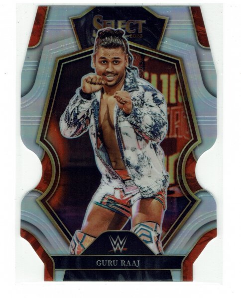 【Guru Raaj/グル・ラージ】2023 Panini WWE Select Silver Prizm Die-cut #154_画像1