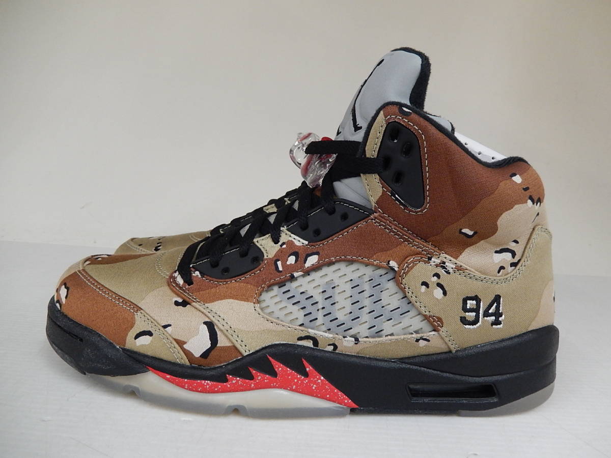 NIKE×Supreme 15AW AIR JORDAN5 RETRO 824371-201 27.0cm デザート