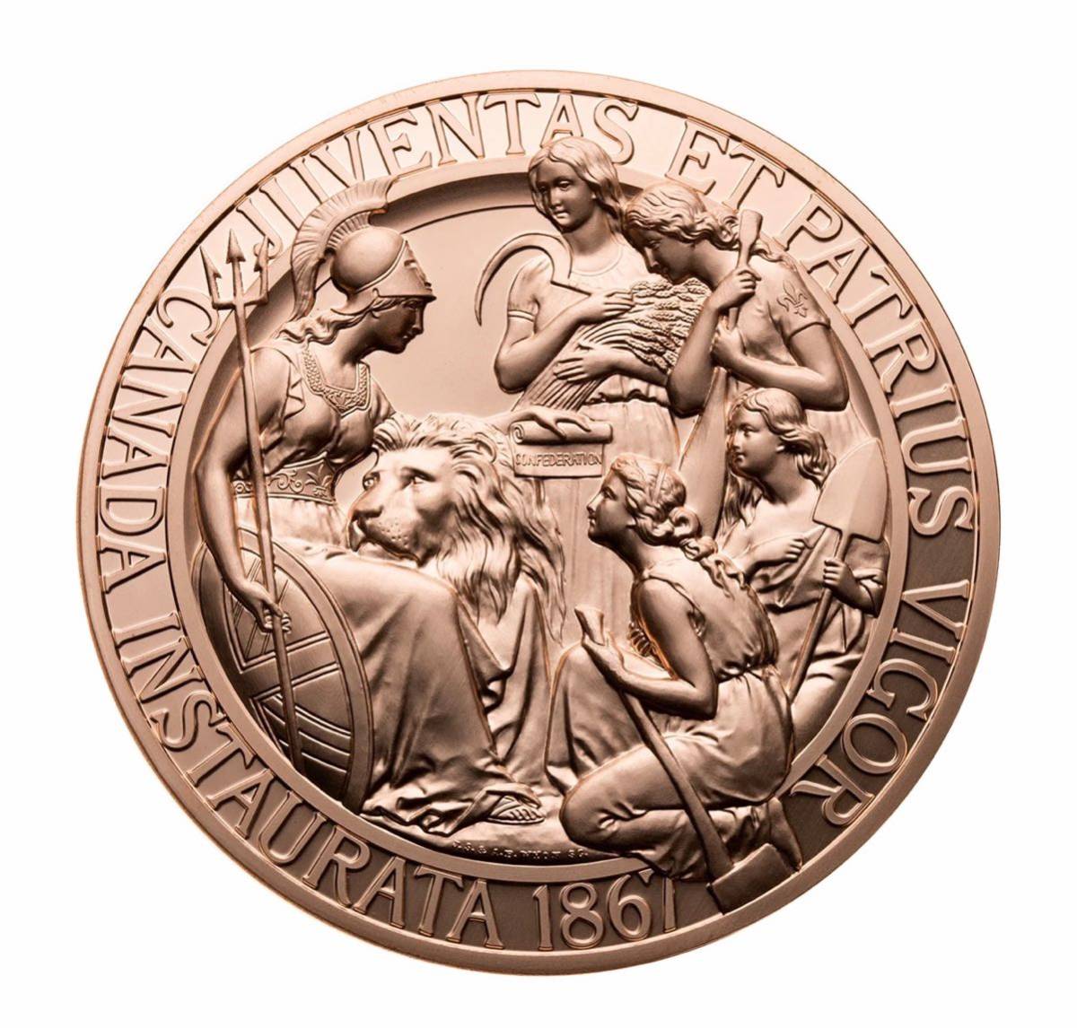 カナダ ウナとライオン ヴィクトリア女王 銅 ブロンズメダル プルーフ