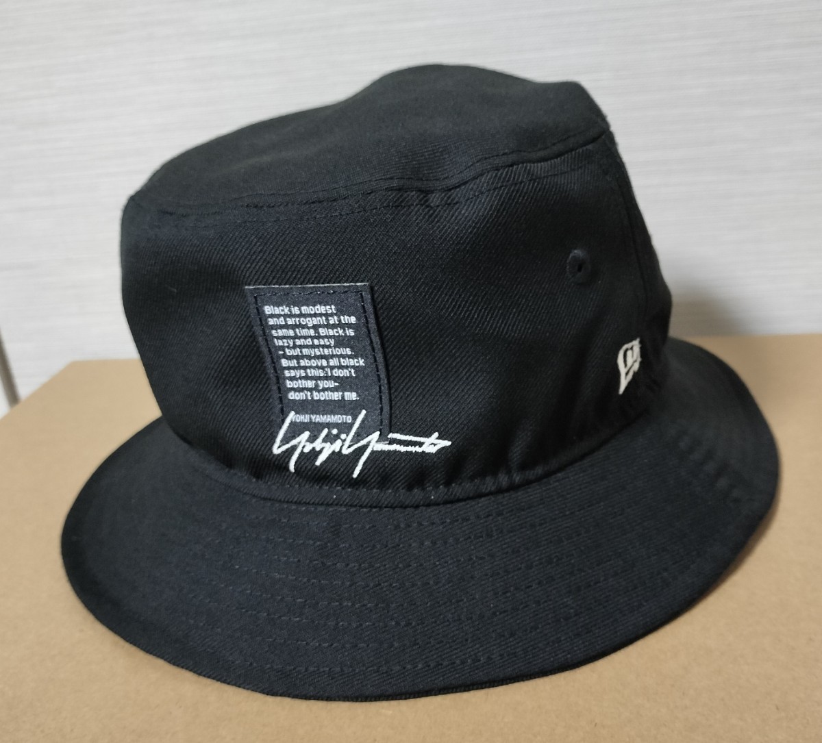 衝撃特価 Yohji 美品 Yamamoto M/L LABEL YY 01 BUCKET BLK ハット