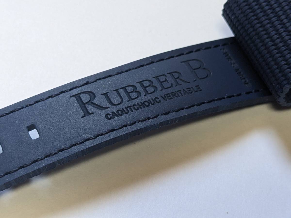 RUBBER B / ラバーB ストラップ / ブラック ベイ 58用 / ネイビー