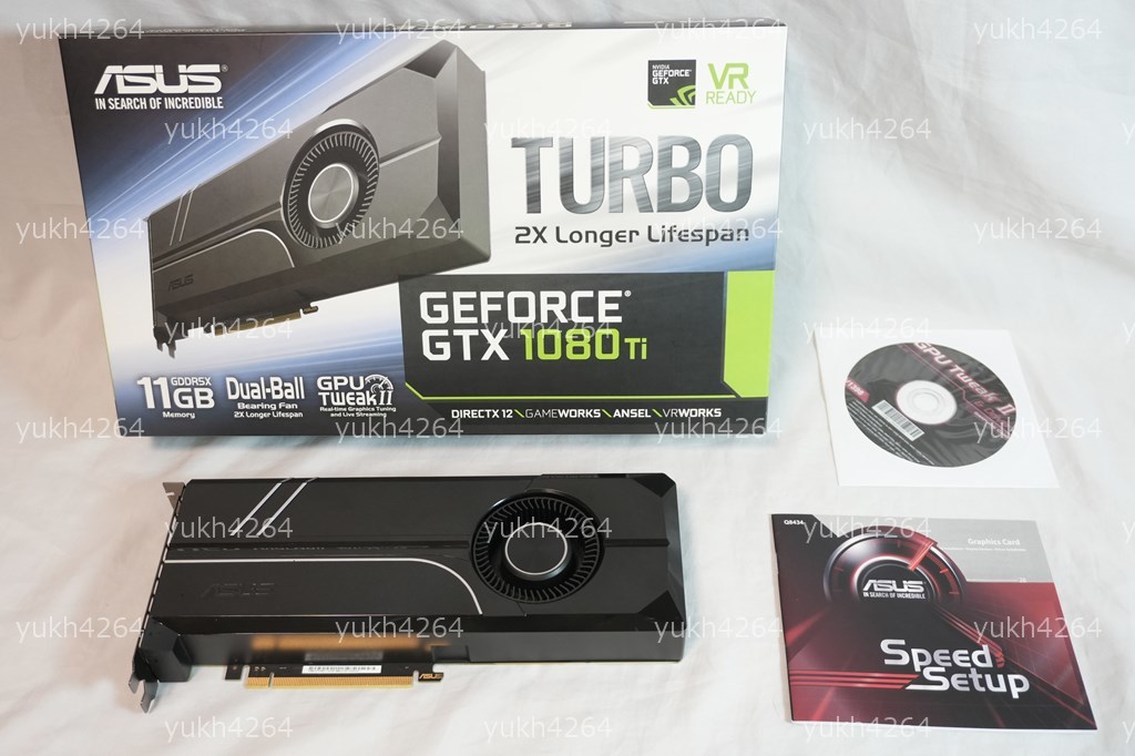 最大80％オフ！ Turbo 11GB Ti 1080 GTX GeForce NVIDIA 【美品】ASUS
