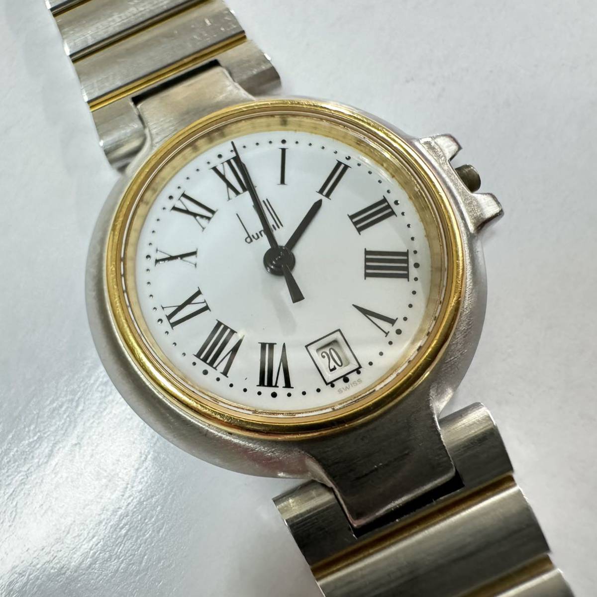 ダンヒル ミレニアム レディース dunhill millennium ETA 956.112 腕時計　ジャンク　quartz 48-1_画像4