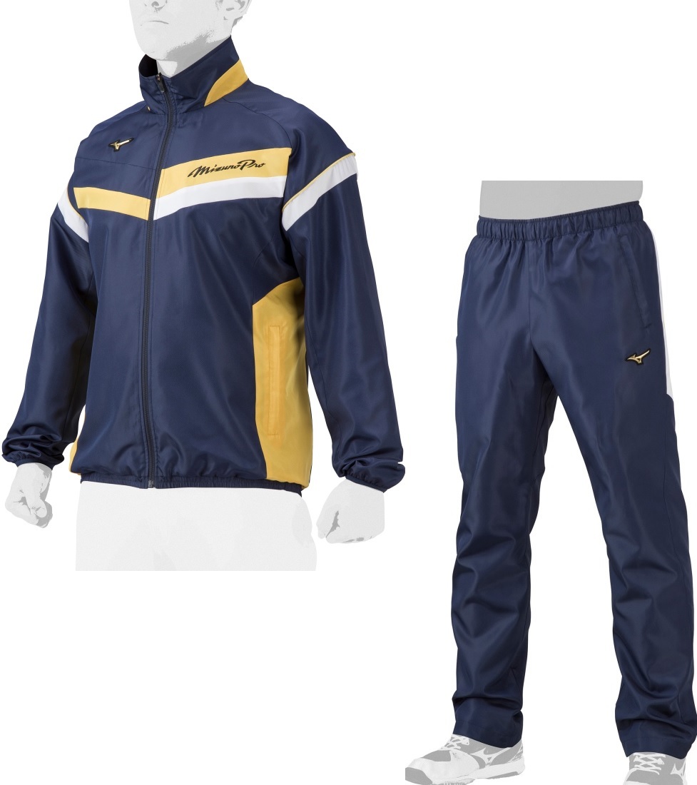 35%OFF!* Mizuno Pro 2023 latter term * limitation * Wind breaker jacket & pants *12JEAW72&12JFAW72 14. deep navy Size:O