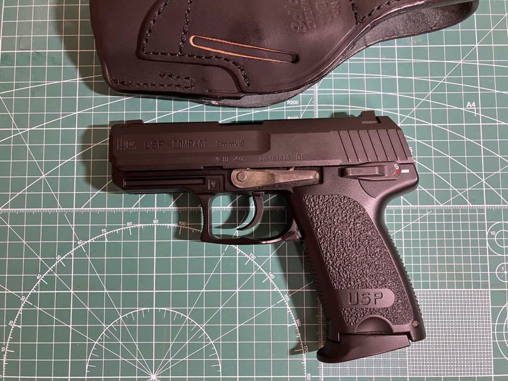 東京マルイ GBB USPコンパクト イーストAレザーホルスター付 USP COMPACT EAST.A マルイ KSC g17 g19｜代購幫