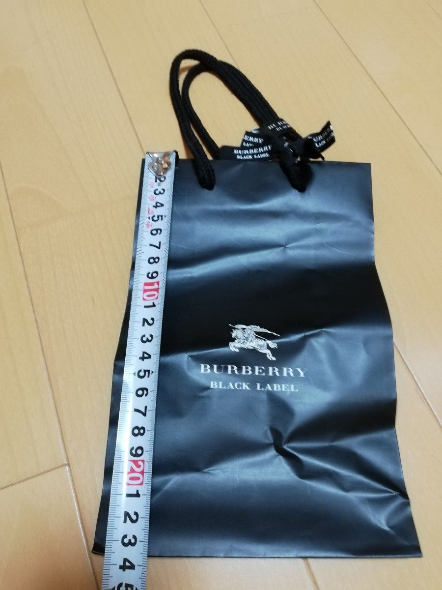 編集済(^ー^)バーバリー ショップ袋 紙袋 BURBERRY バーバリーブラック