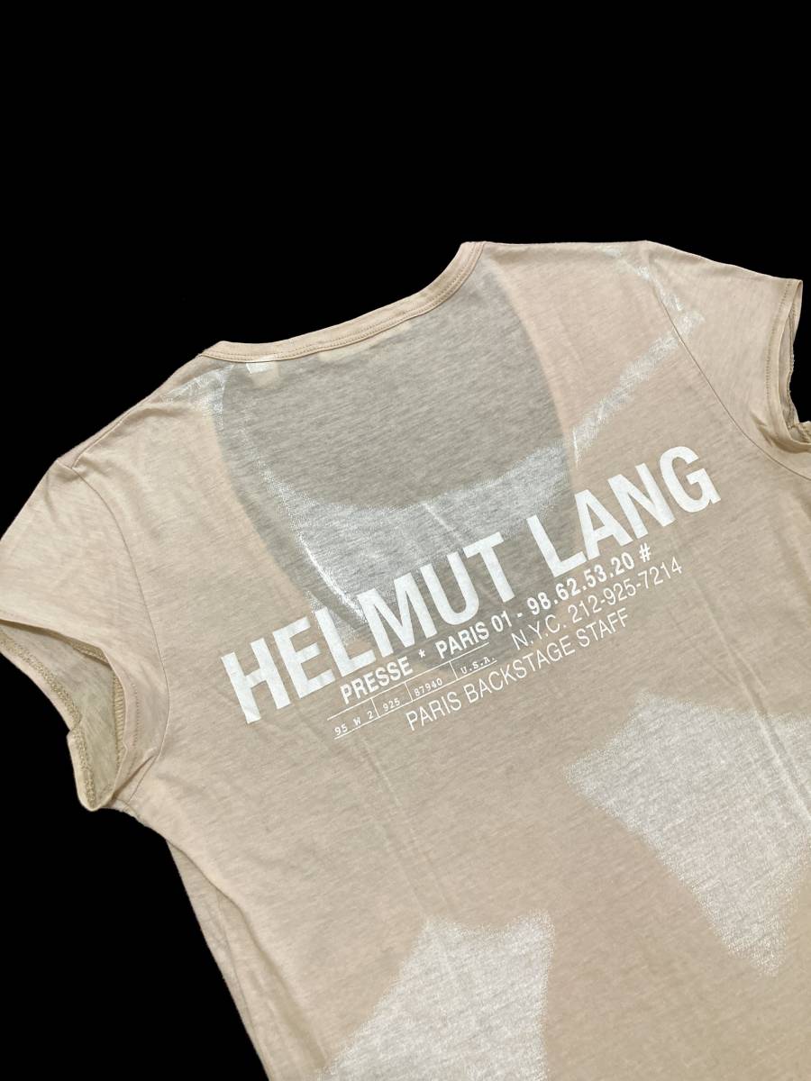 HELMUT LANG 2005 ヘルムートラング Backstage Jersey Top トップ シャツ 38の画像4