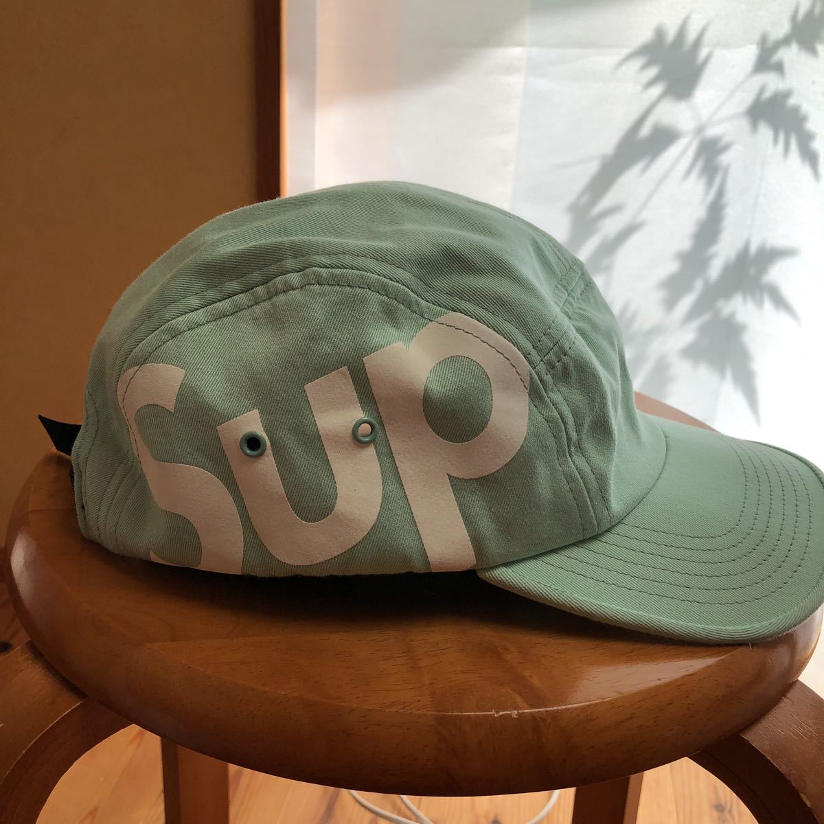 美品　supreme camp cap サイドロゴ　グリーン系　キャップ シュプリーム　ボックスロゴ　box logo_画像2