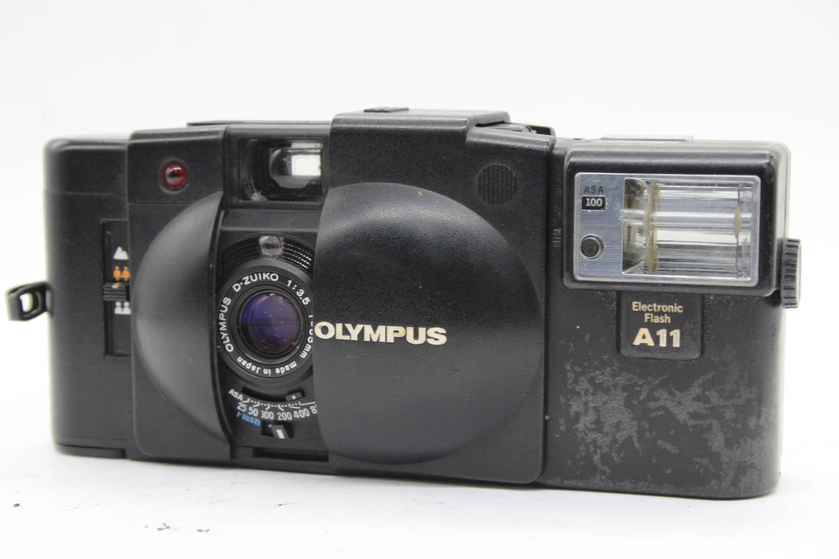 【返品保証】 オリンパス Olympus XA2 D.Zuiko 35mm F3.5 Electronic A11 フラッシュ付き コンパクトカメラ s1032_画像1