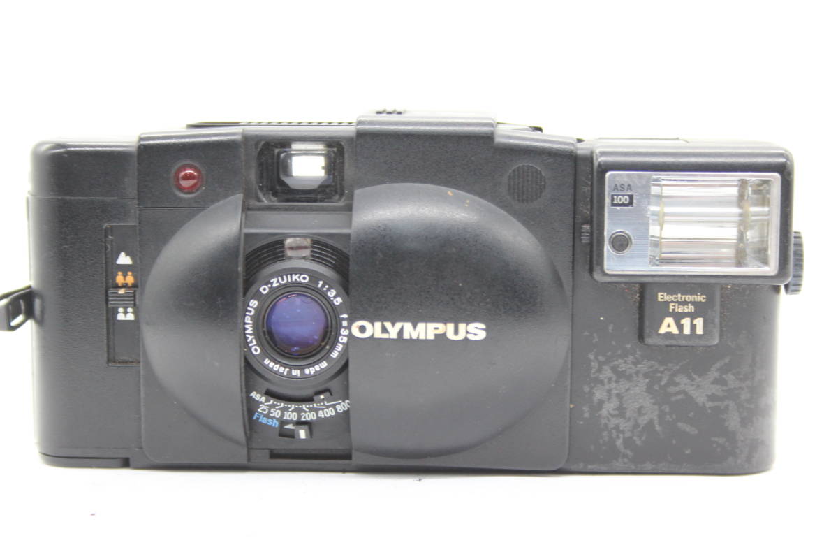 【返品保証】 オリンパス Olympus XA2 D.Zuiko 35mm F3.5 Electronic A11 フラッシュ付き コンパクトカメラ s1032_画像2