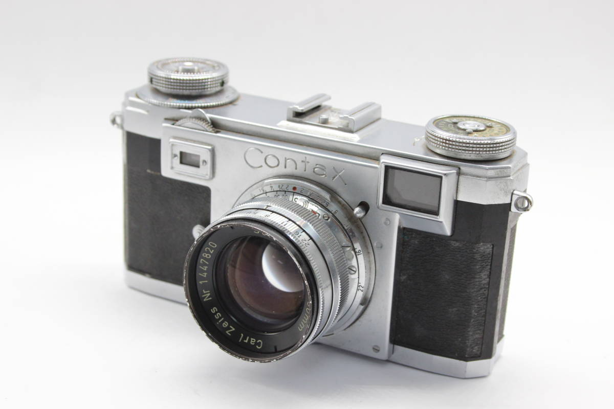 【訳あり品】 コンタックス Contax Zeiss Ikon suttgart 50mm F2 レンジファインダー カメラ s1098_画像1