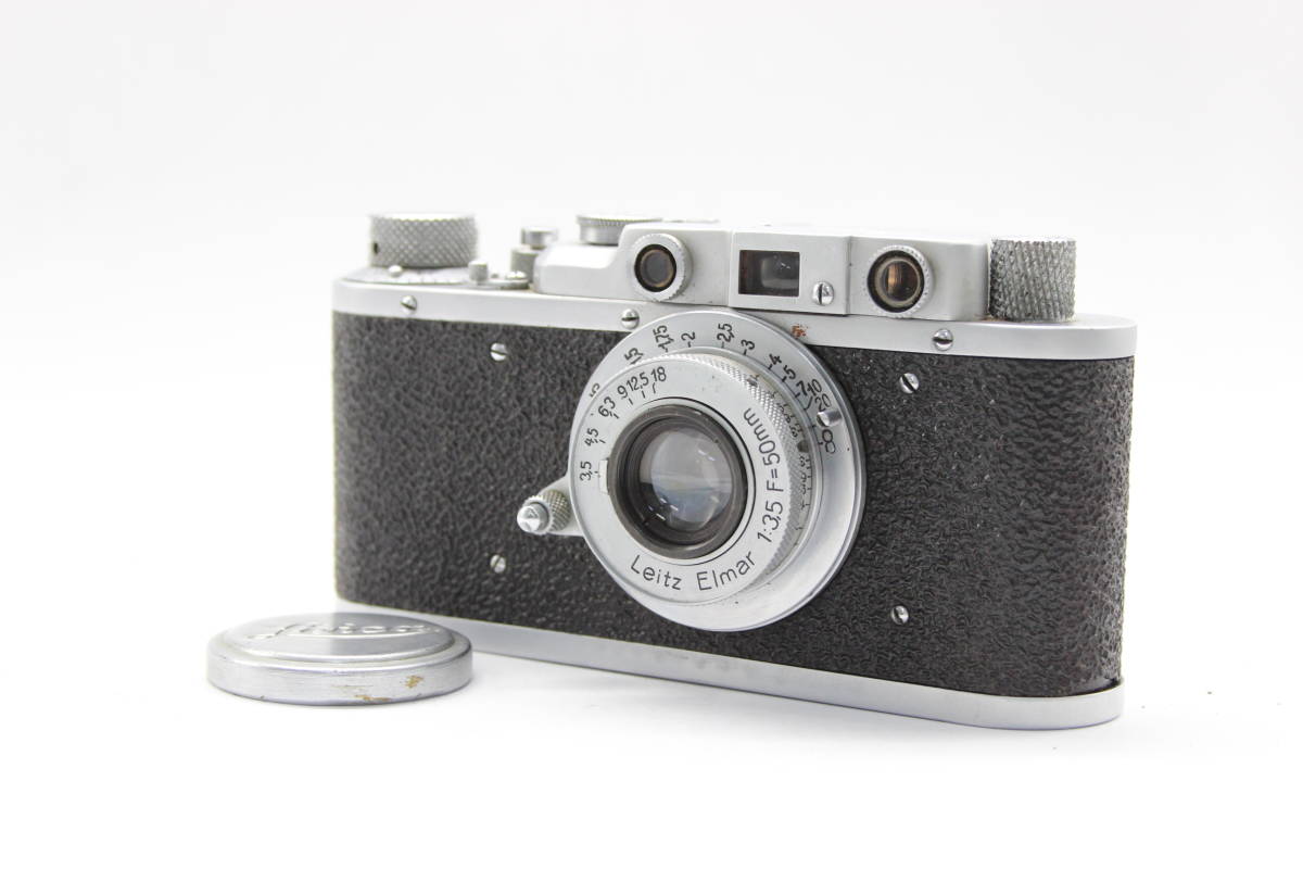 【返品保証】 フェイクライカ Leica DRP Elmar 50mm F3.5 レンジファインダー カメラ s1113
