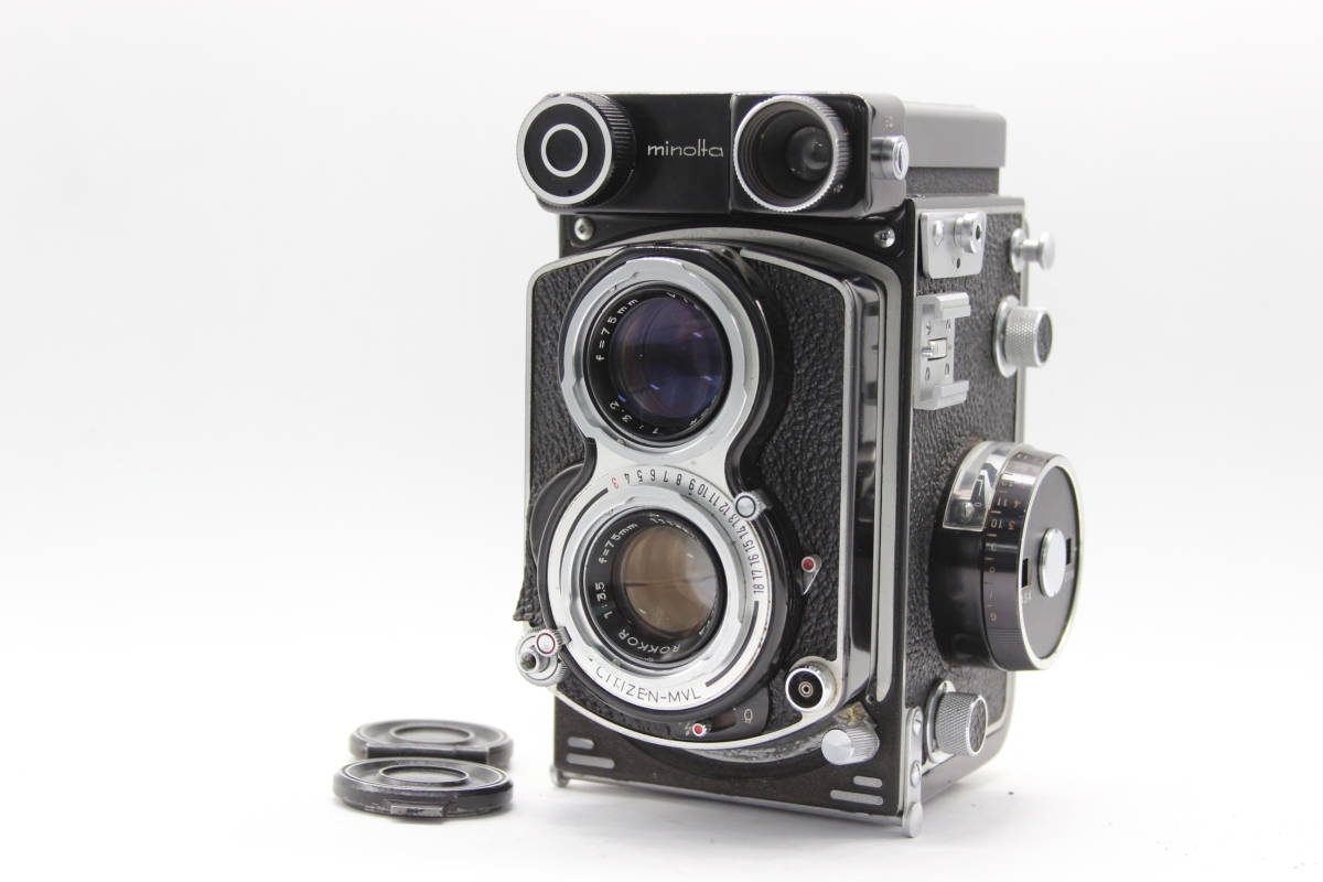 【返品保証】 【希少】ミノルタ Minolta AUTOCORD CDS 3型 75mm1:3.5 二眼カメラ s1117