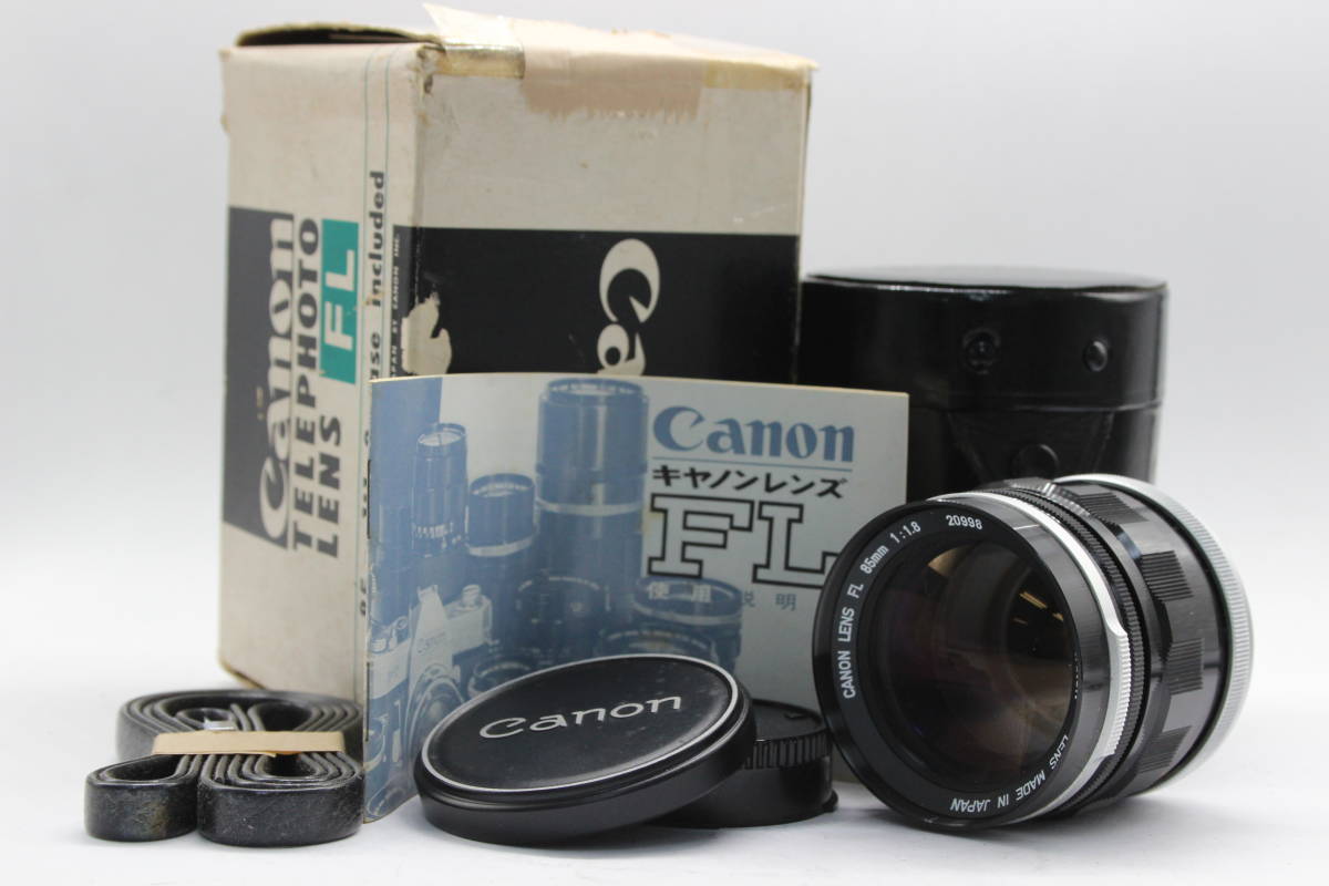 【光学美品】 【貴重な元箱付き】 キャノン Canon FL 85mm F1.8 レンズ s1149カメラ、光学機器